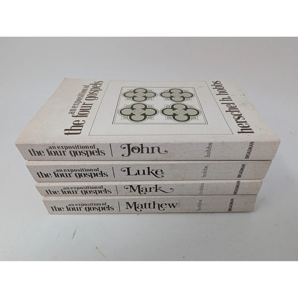 Vintage 1968 An Exposition Of The Four Gospels 4 Volume Set White Hobbs Broadman